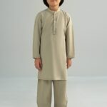 2 Piece Embroidered Blended Suit