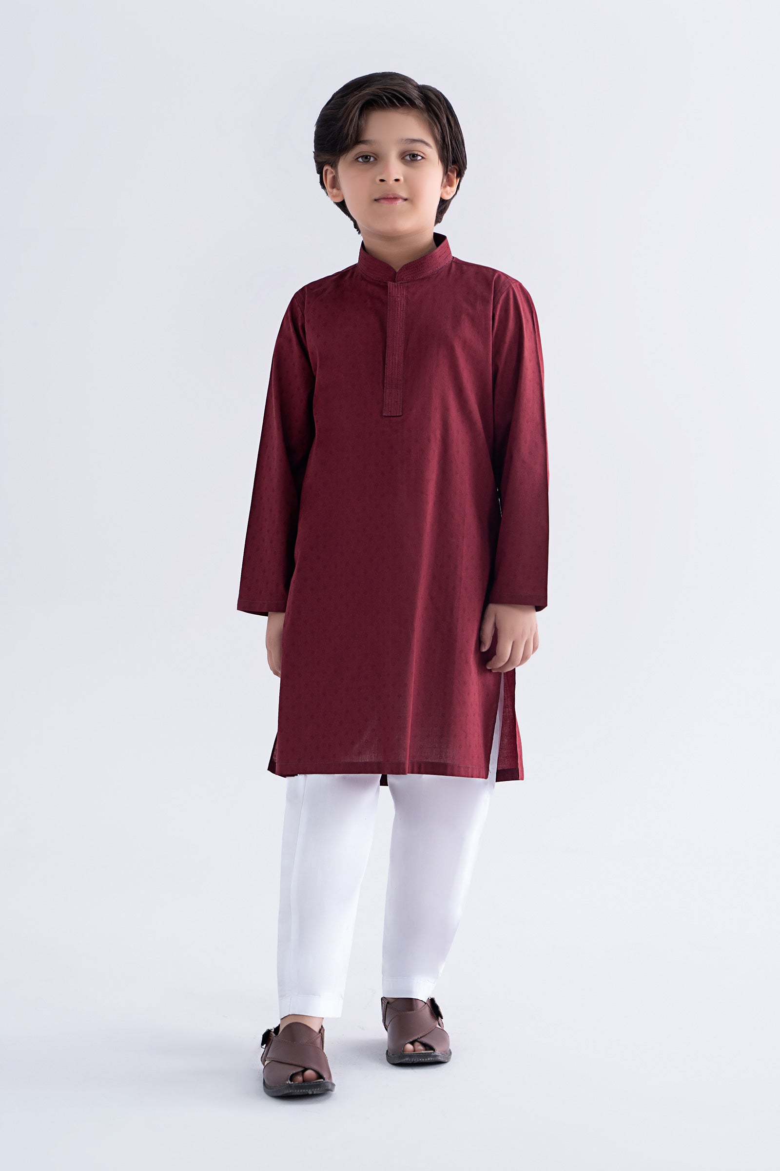 MBK-KR25-06Front_A.jpg Jacquard Kurta - Image 1