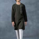 Embroidered Blended Kurta