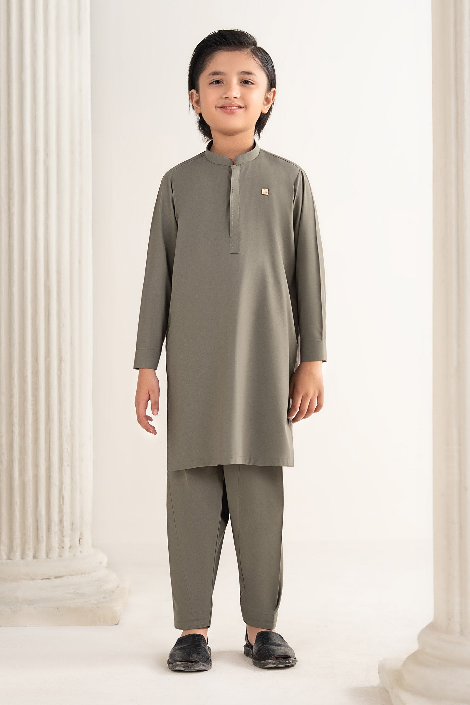 MBK2PSS26-22MateSageFront_A.jpg 2 Piece Blended Suit - Image 1