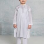Embroidered Dobby Kurta