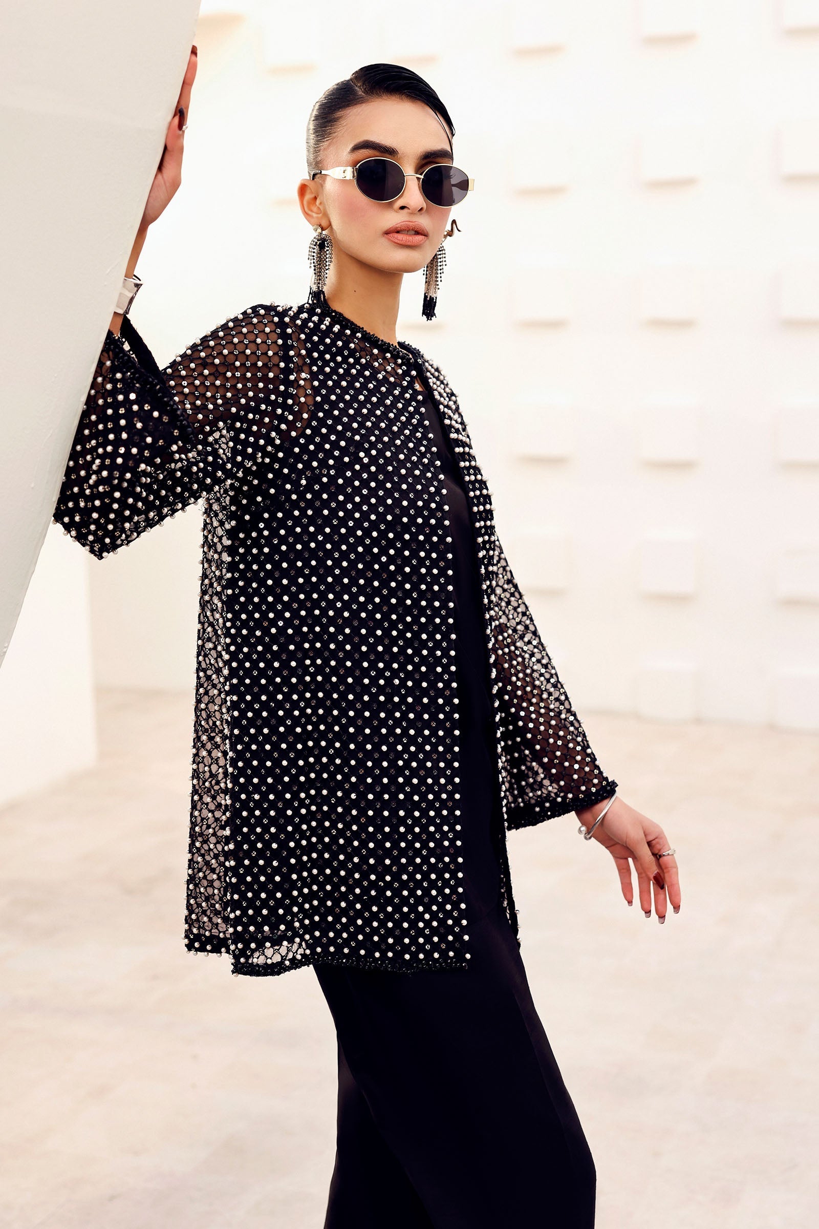 MSTEF2601BlackCloseup_F_c6086cba-7812-4c5e-b376-7ce998a0707a.jpg 3 Piece Embroidered Organza Suit - Image 1