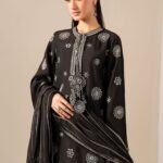 3 Piece Embroidered Tissue Staple Suit