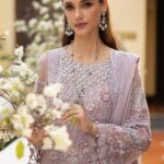 3 Piece Embroidered Chiffon Suit