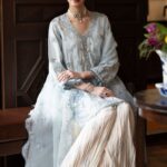 3 Piece Embroidered Raw Silk Suit