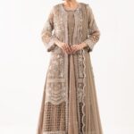 3 Piece Embroidered Organza Suit